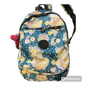 Kipling Challenger Medium Size Backpack Floral